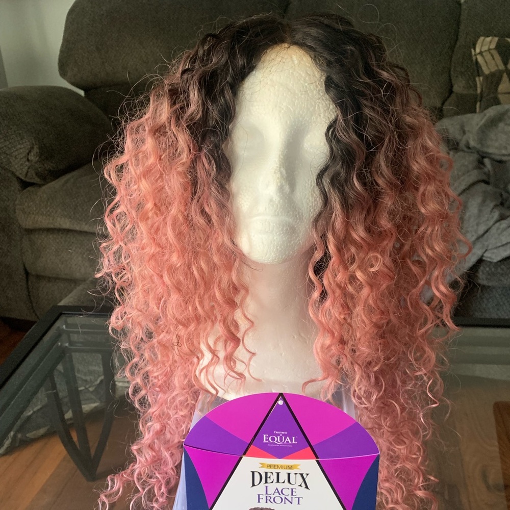 Curly Pink Wig